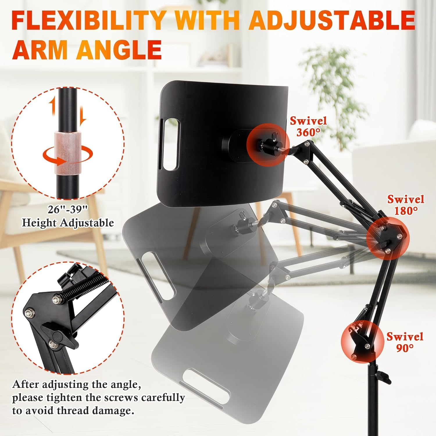 Red Light Therapy Device for Face & Body, 660Nm Red Light 850Nm near Infrared Light Therapy Lamp with Adjustable Stand, Home Use Portable Red Light Lamp for Skin & Muscle Relaxation image number 5