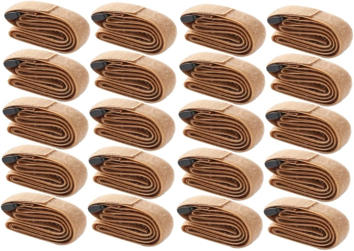 ARTIBETTER 20Pcs Luggage Bounding Straps Tie down Strap for Luggage Camping Supply Elastic Buckle Binding Belts Heavy Duty Random Color image number 5