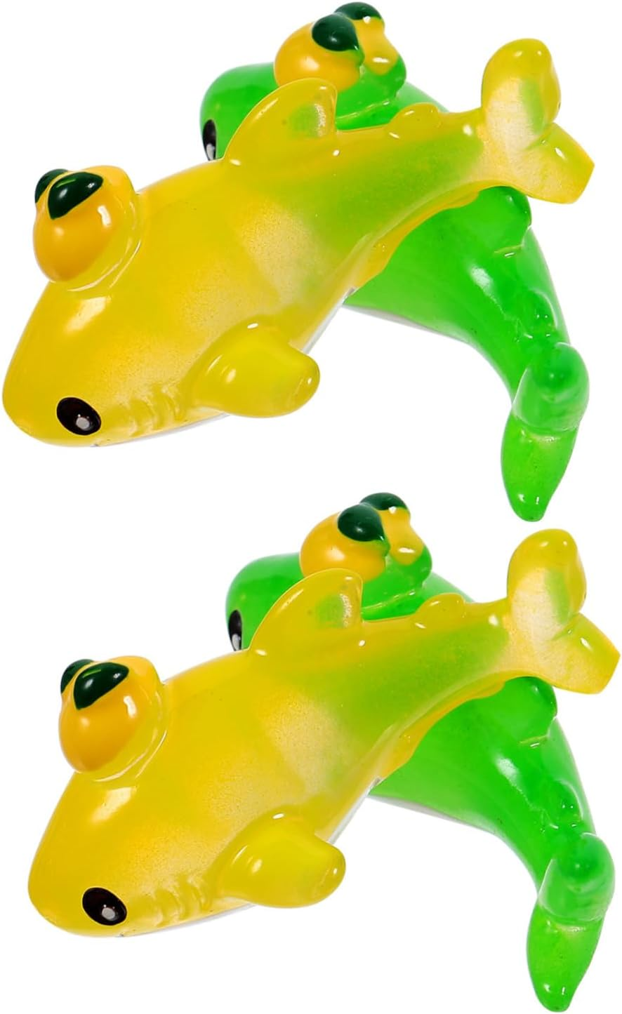 HANABASS 4Pcs Miniature Whale Figurines Cute Animal Statues for Fish Tank and Decor Vivid Craft for Aquatic Landscape and Home Decoration image number 1