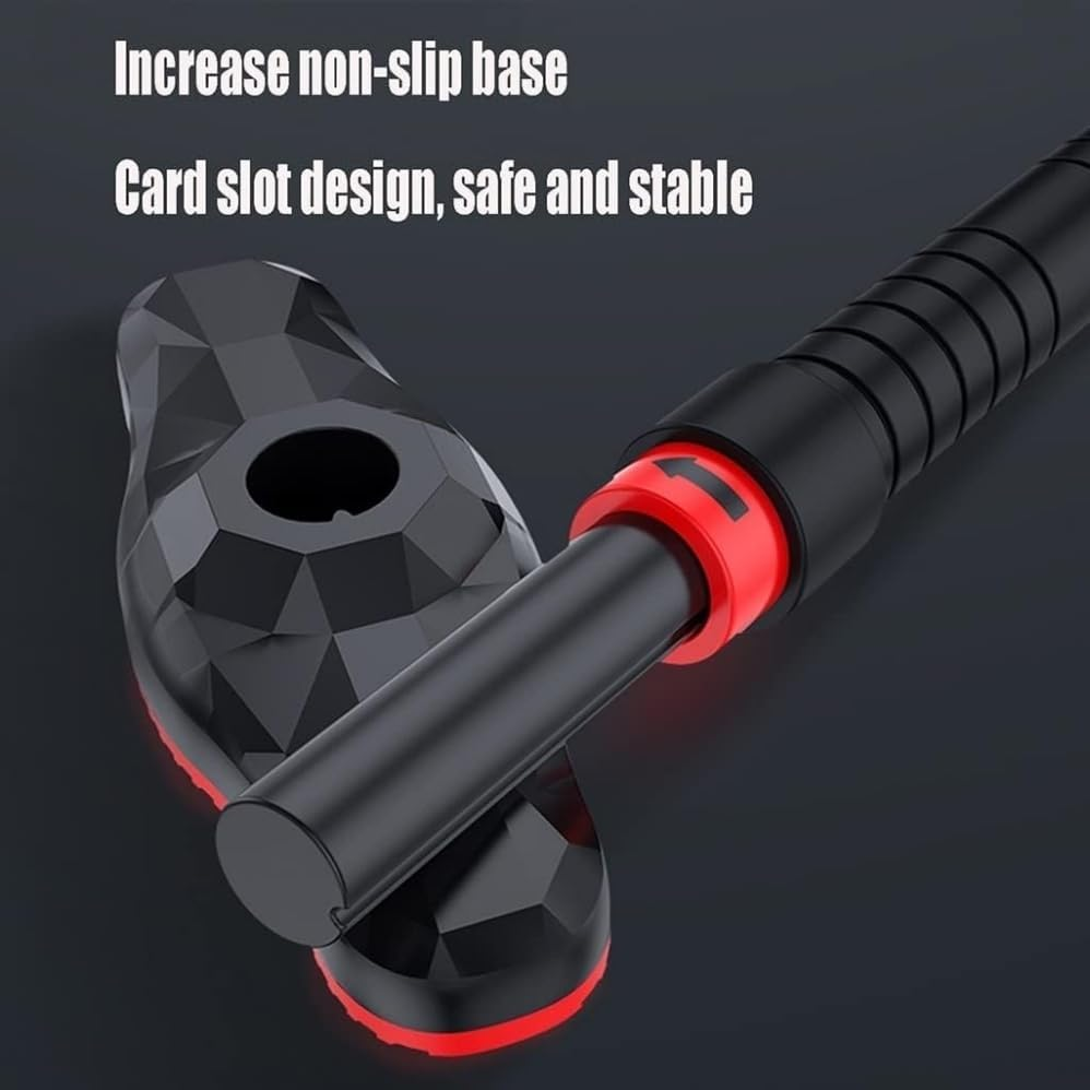 Free Standing Pull up Bar for Doorway,Strength Training Chin up Bar without Screw,Door Horizontal Bar Pull up Bar Adjustable Training Bar Punching with Hanging Pull Rings Upper Body Strength Training image number 5