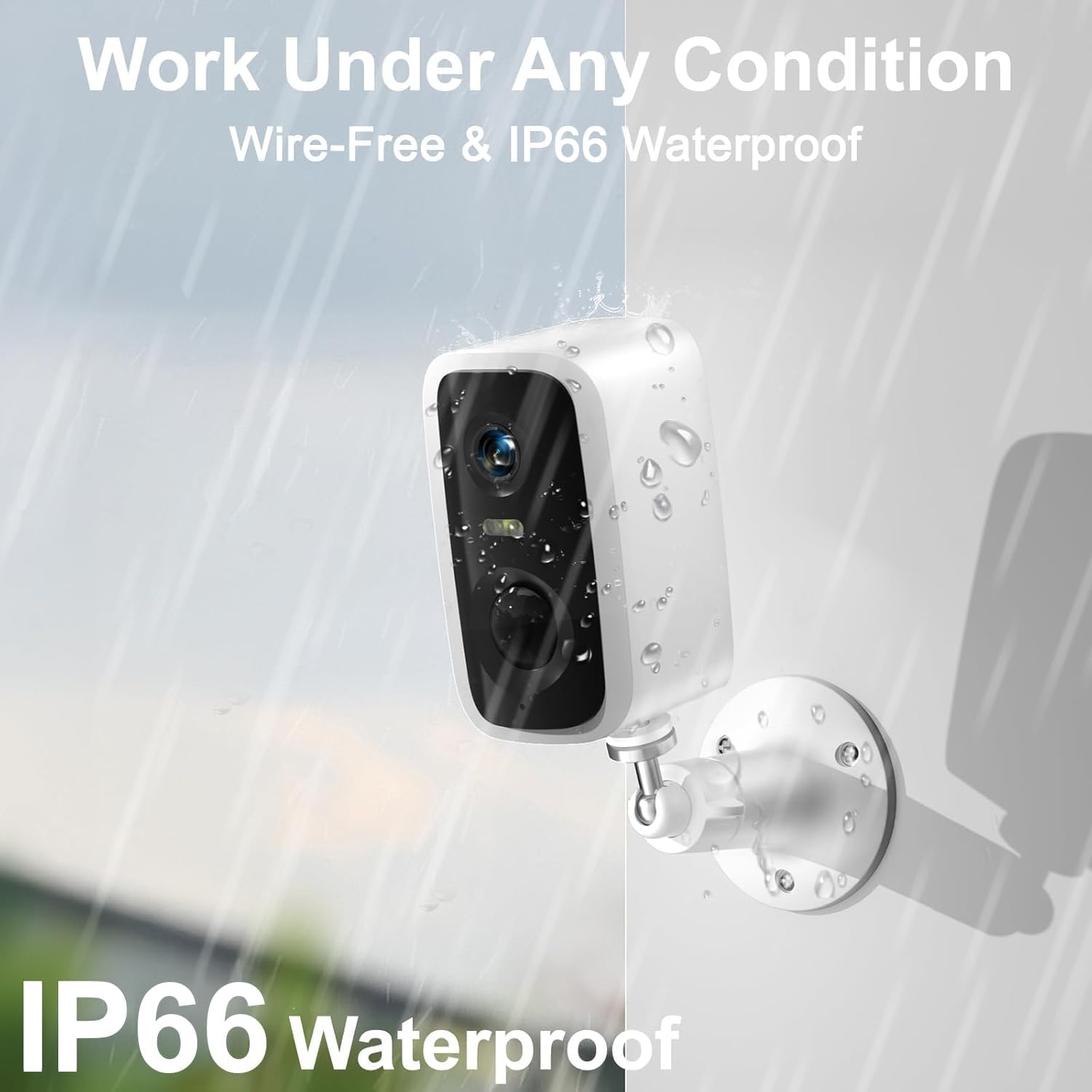 Wireless Security Cameras Outdoor, 2K HD Battery Powered Cameras for Outdoor Home Security Eseecloud, 2.4G Wifi Surveillance Indoor, AI Motion Detection, image number 1