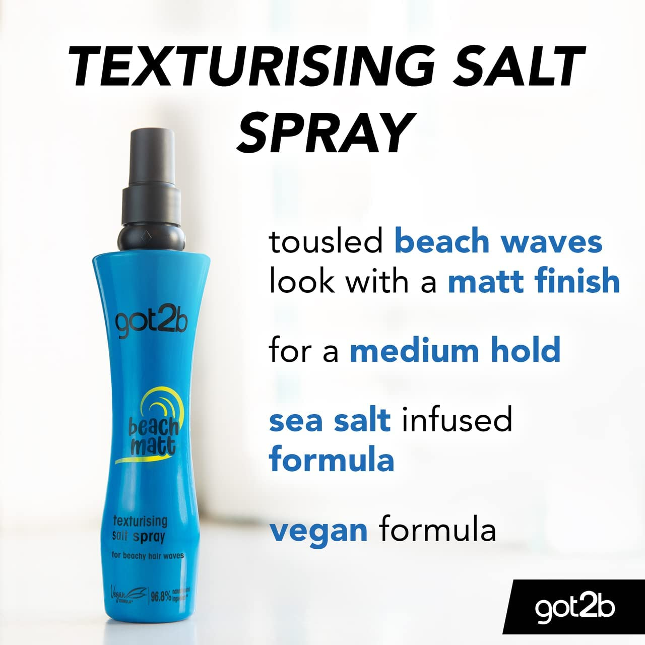 Schwarzkopf Got2B Beach Matt Texturizing Salt Spray 200Ml image number 1