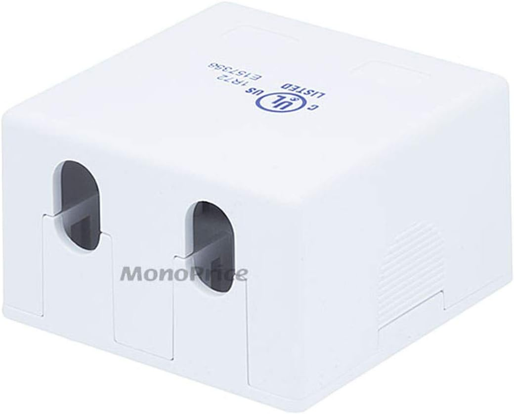 Monoprice 2-Port Surface Mount Box (107089) image number 1