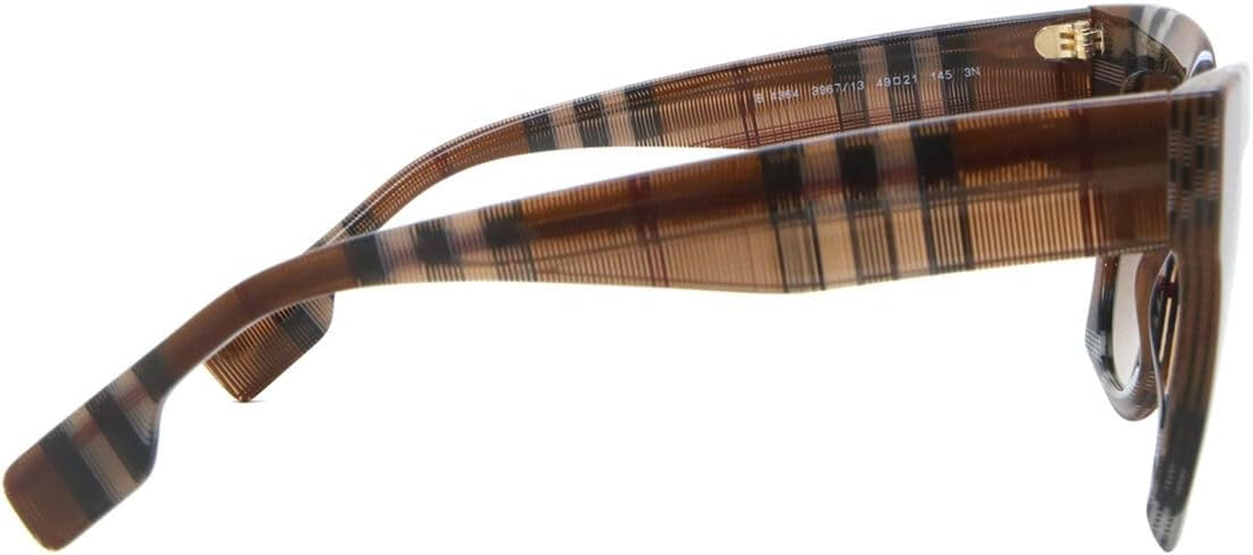 Burberry KITTY BE 4364 Check Brown/Brown Shaded 49/21/145 Women Sunglasses image number 4