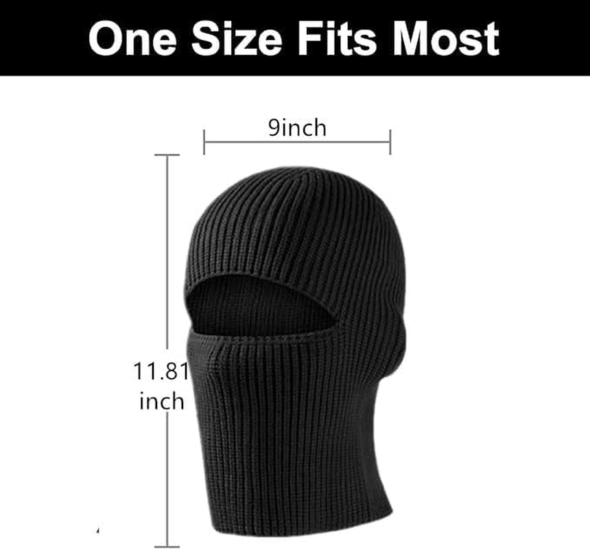 Balaclava Ski Mask Cold Weather Balaclava Mask Warm Face Mask Balaclava and Beanie Hats for Men 2 in 1 image number 4