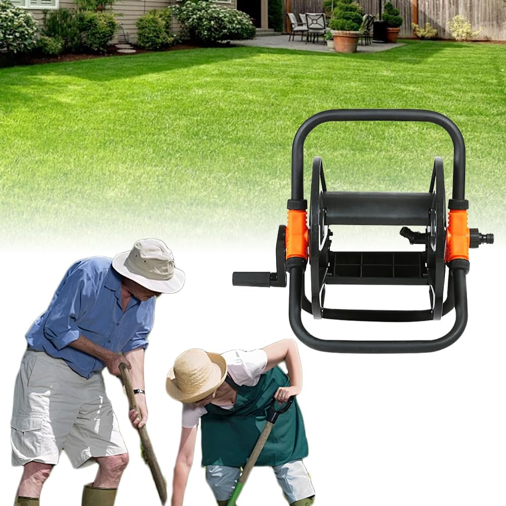 Water Pipe Storage Rack,Garden Hose Reel Cart,Hose Winding Storage Reel,Arm Hose Reel,For Garden Car Washing Watering for outside Garden Yard Lawn for Car Washing, Watering, Gardening image number 6