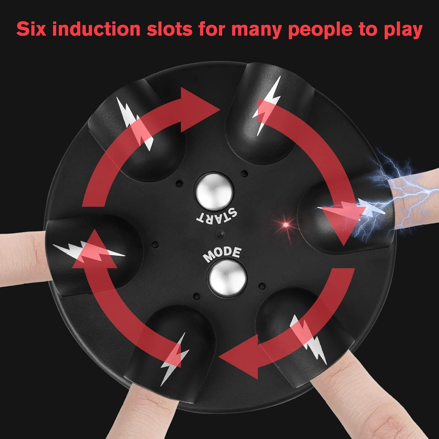 OSDUE Electric Shock Roulette Game, Electric Shock Game, Novelty Game, Fun Polygraph, Tricky Electric Shock Roulette Shooting Desktop Decompression Creative Truth or Dare, Fit for Home Bar Party Toys image number 5