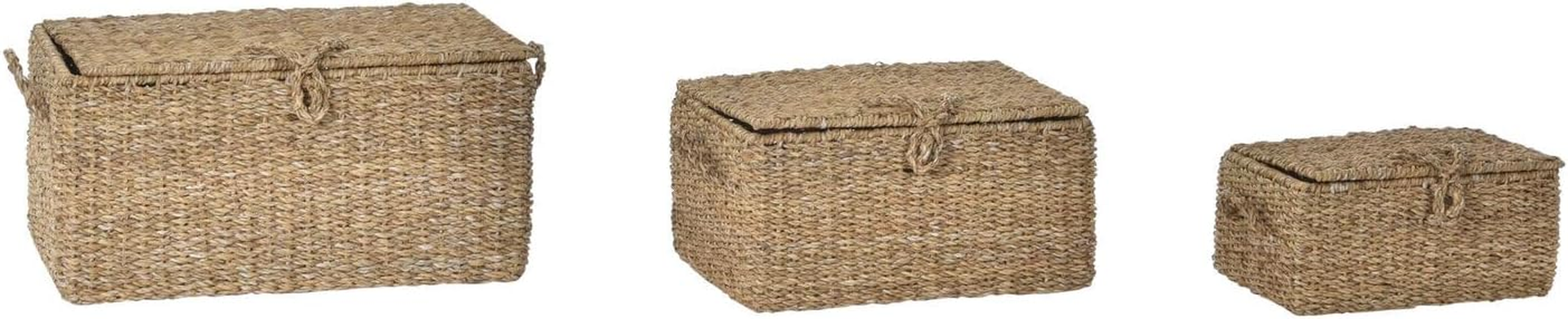 CESTA SEAGRASS HERRO Set of 3 50 X 34 X 25 Cm Natural