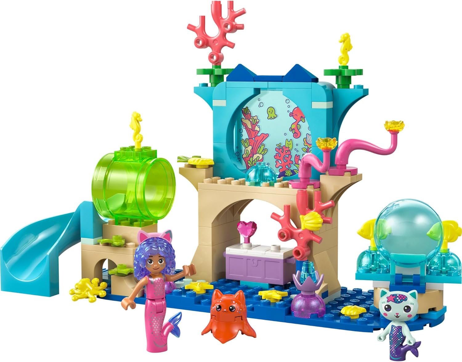 LEGO&reg; Gabby&rsquo;S Dollhouse Mermaid Gabby&rsquo;S Aquarium Adventure 11204 Sea Creature Toy with Ocean Life and Animals, Small Toy for Kids, Imaginative Building Playset for Girls and Boys Aged 4 and Over image number 3