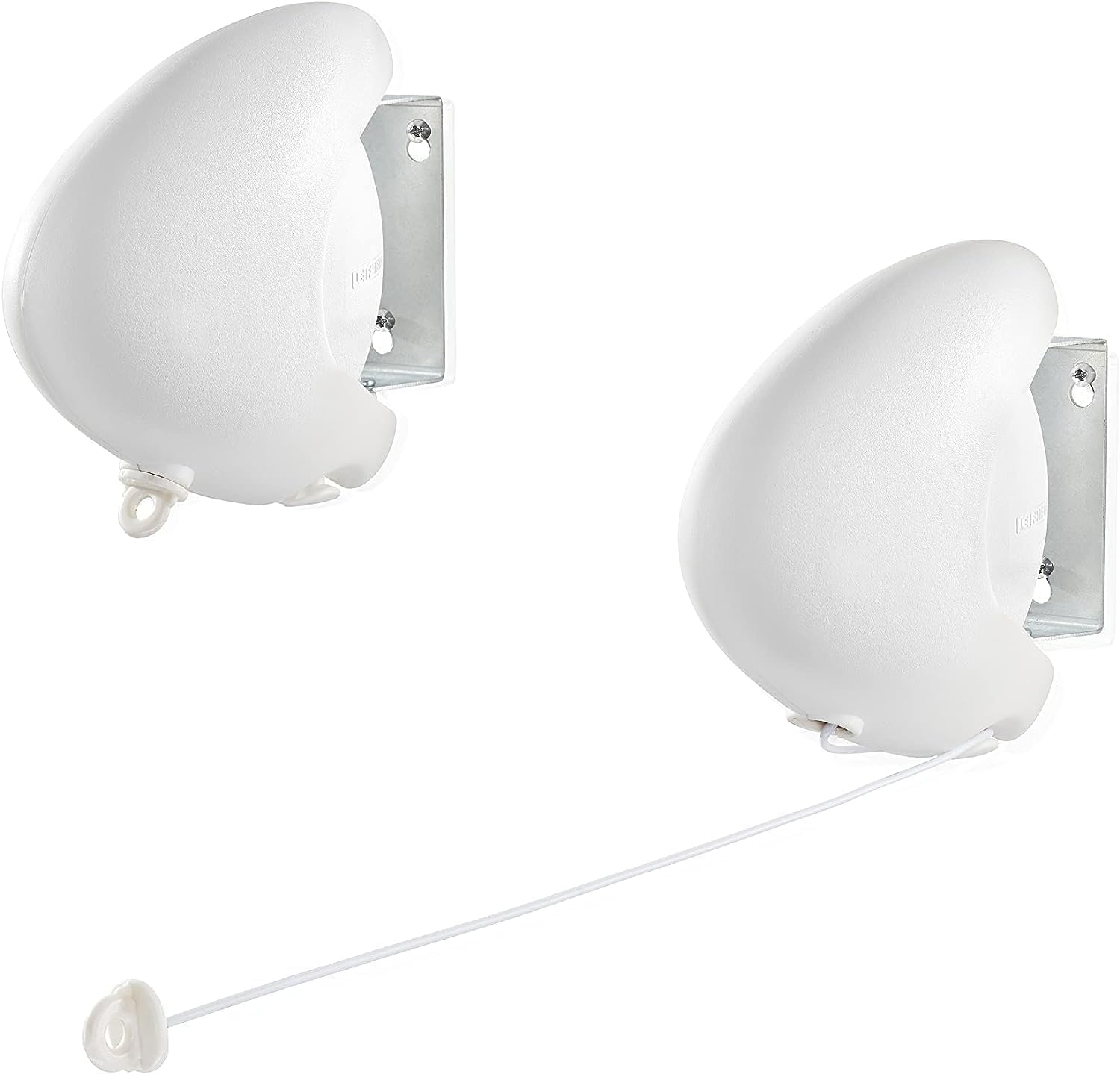 Leifheit 83040 Rollfix 210 Wall Dryer, Five Tear Proof Outdoor and Indoor Clotheslines, Wall Mounted Drying Line, Retractable Laundry Drier for Clothes, Towels, Bed Linen (Colour: White), 21 M image number 1