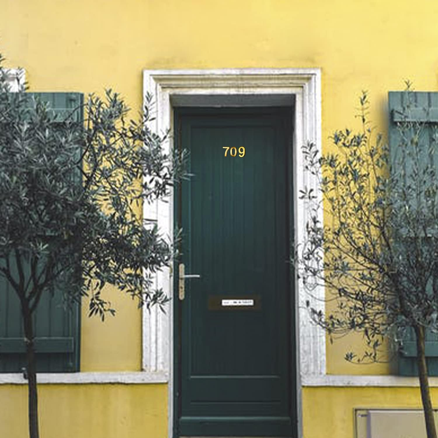 Lotsdonxia Self-Adhesive 3D Gold Numbers (0-9) for Addressing House, Apartment, Hotel, and Street Room Doors as Mailbox Stickers-6 image number 5