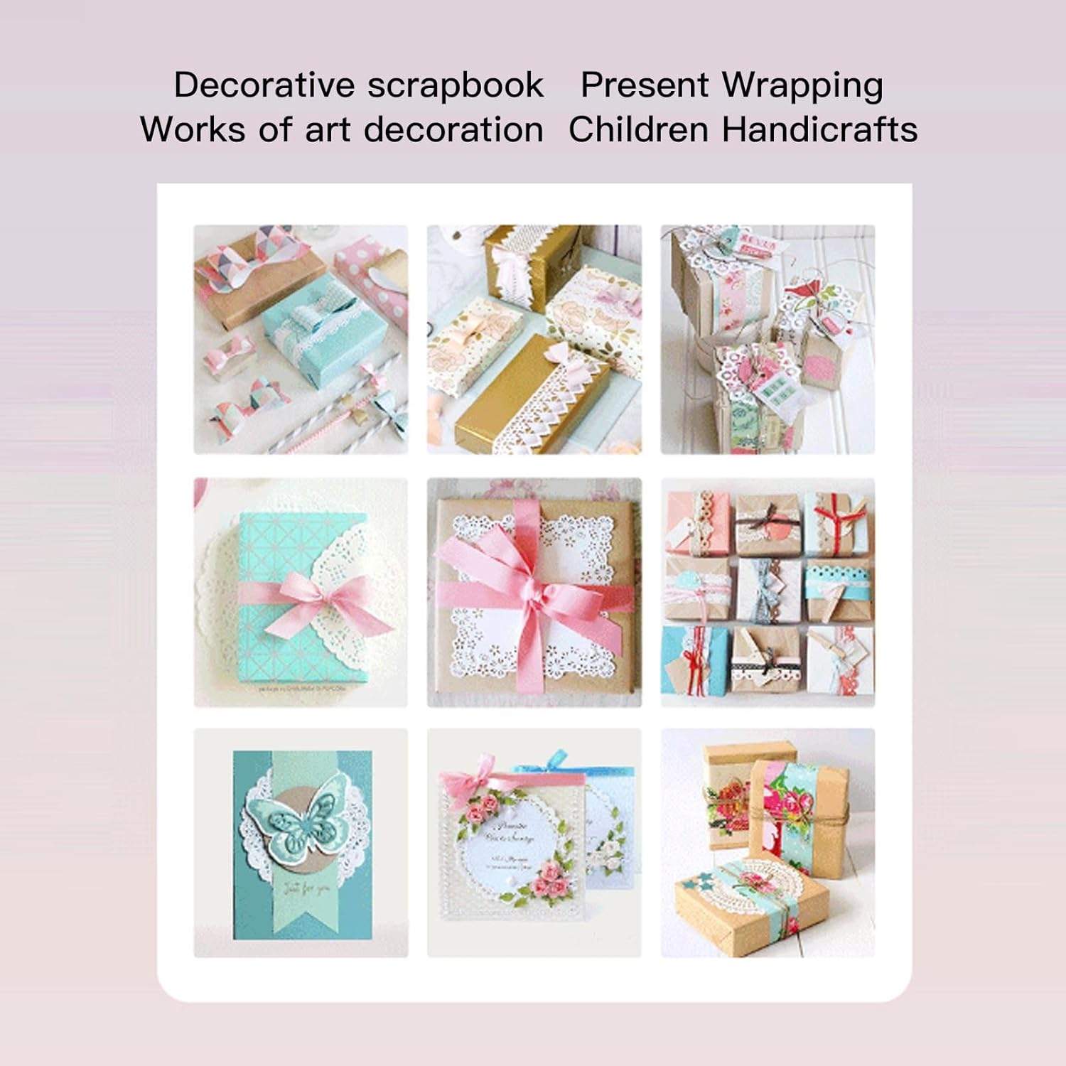 Craft Paper Border Punch, Portable Metal Craft Punches Success Tool, Versatile Cute Embossing Paper Punch for Decorative Scrapbook Present Packaging DIY image number 2