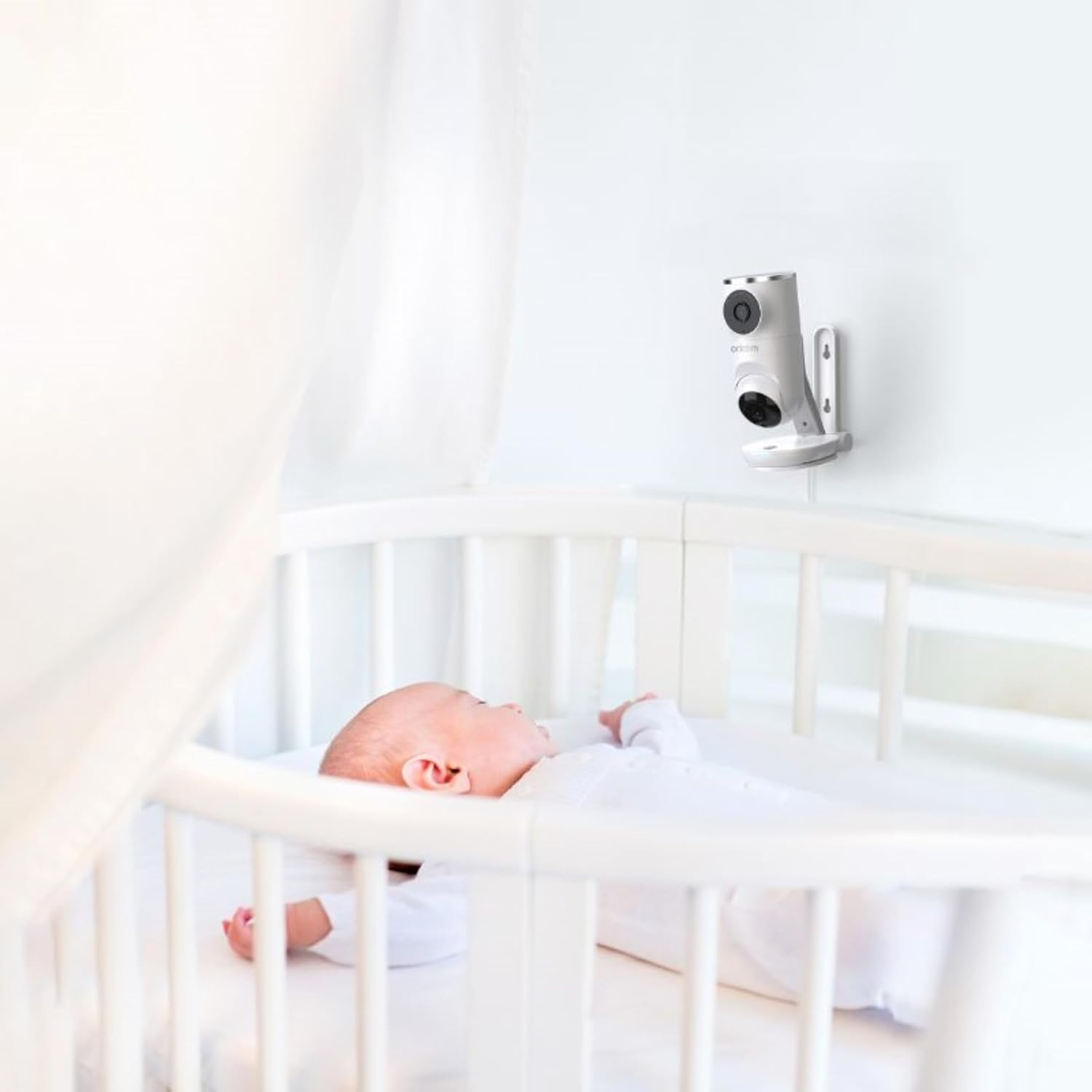 Oricom OBHDUAL Smart Baby Video HD Dual Camera Monitor with Motorised Pan Tilt - Zoom, Temperature, Lullabies, Soothing Sounds, Dual Camera, 1080P HD, Night Vision image number 2