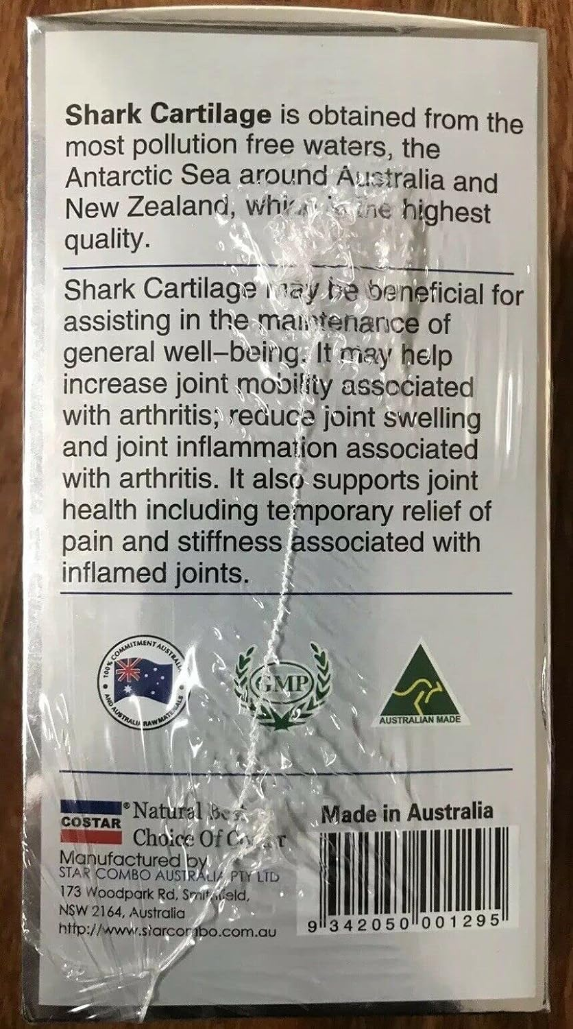 COSTAR SHARK CARTILAGE PREMIUM QUALITY 365 CAPSULES image number 1