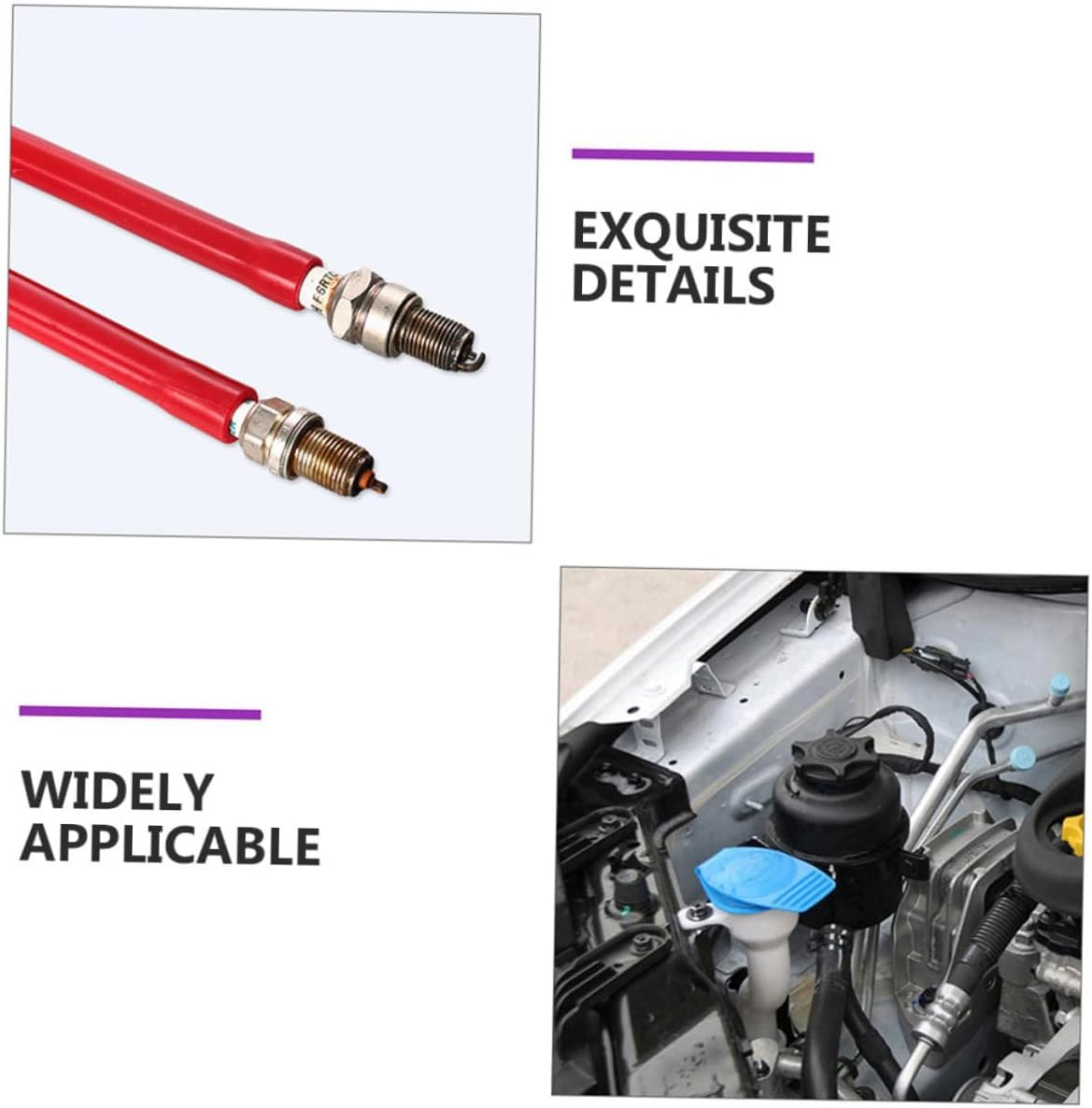 JECOMPRIS 2Pcs Spark Plug Installation Tool Rubber Socket Automotive Repair Tool for Car Spark Plug Removal Socket Thin Wall