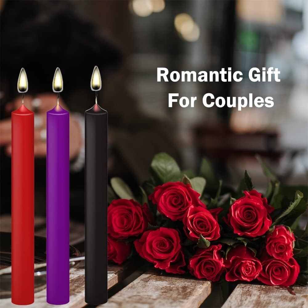 Low Temperature Candles Low Heat Candle Romantic Wax Play Candles for Lovers Couples Wedding