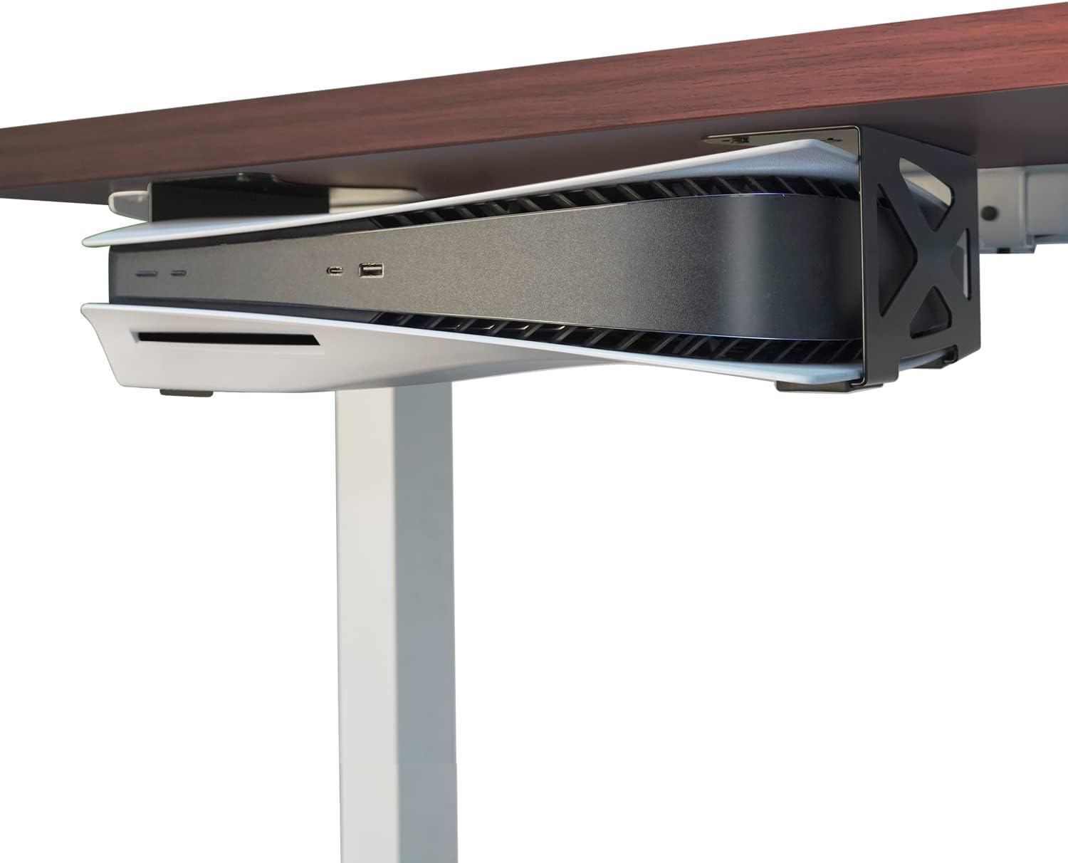 Monzlteck under Desk Holder for PS5/PS5 Slim,Stealth Mount Compaitble with Playstation 5 Disc & Digital Edition Console,Space Saving,Dp-05 image number 5