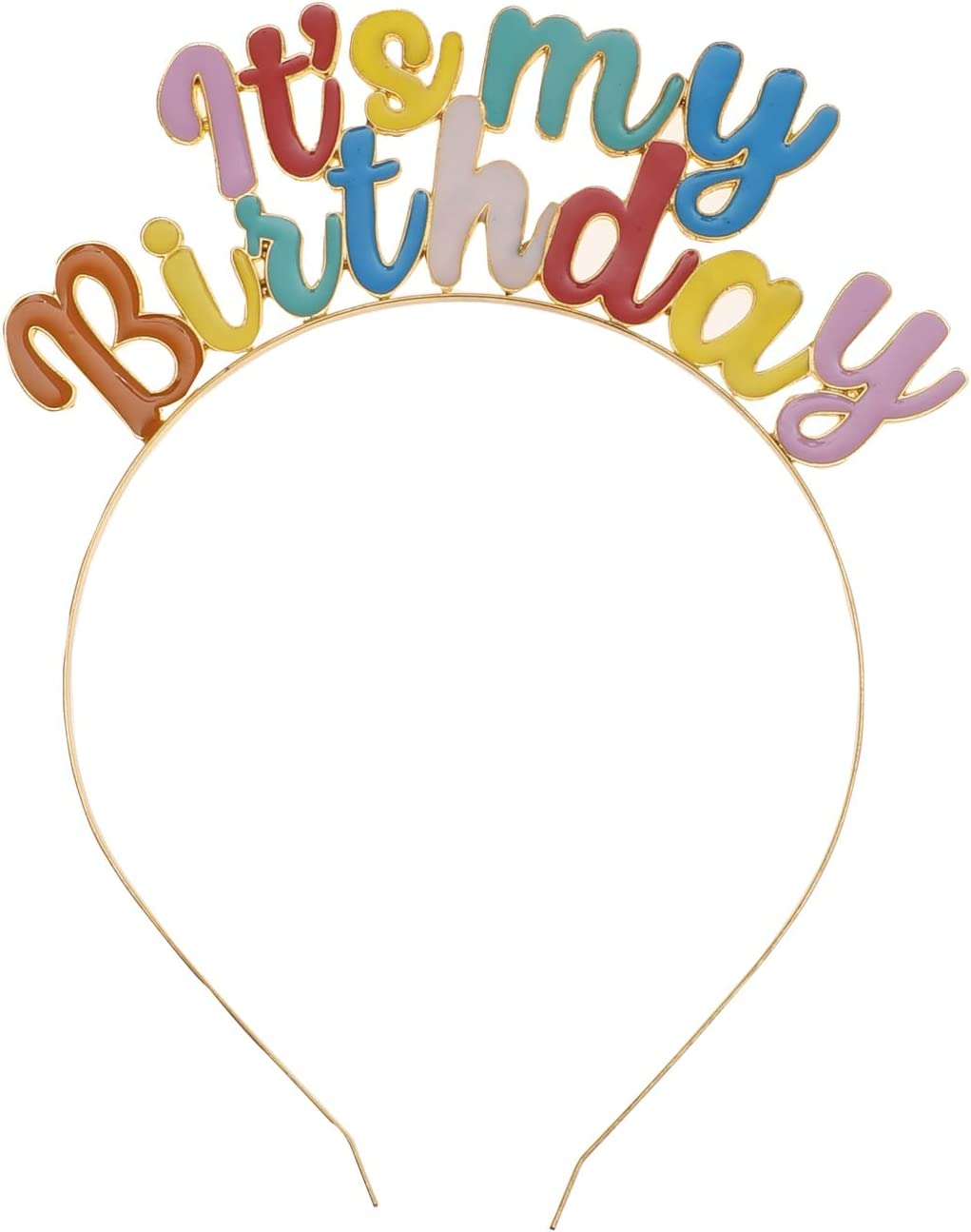 Happy Birthday Tiara for Women It'S My Birthday Headband for Girls Birthday Party Headpiece Hair Accessories for Daughter Sister Best Friends Birthday Gifts