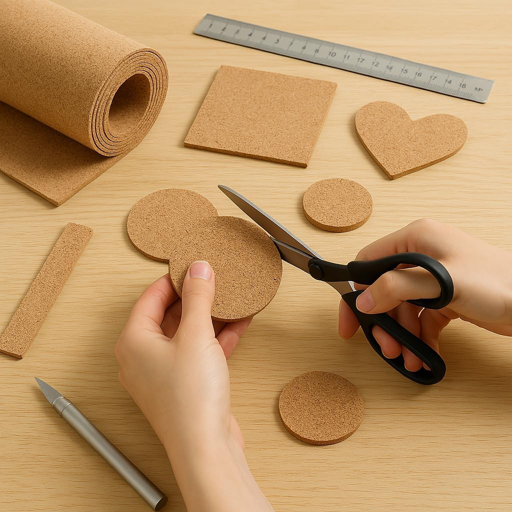 YCCYYCCY Cork Board Roll, 1/8" (3Mm) Thick Cork Boards for Walls, 16"X47"(40X120Cm) Cork Board Roll for Office, Home, School(Not Self-Adhesive) image number 4