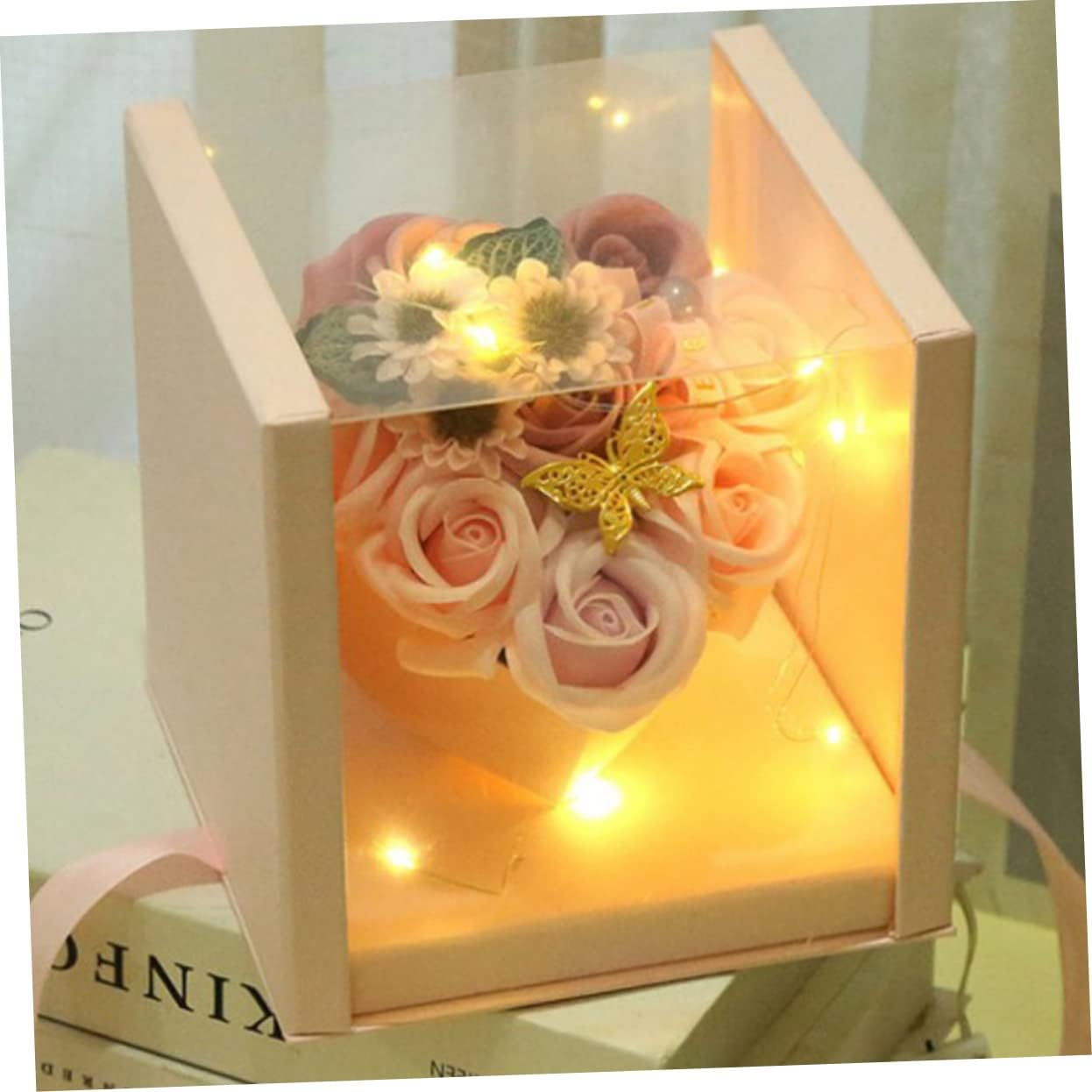 Hohopeti Scented Soap Flower Box Soap Petals for Mother'S Day Birthday Spa Decorative Floral Bath for Women for Relaxation and Pampering image number 2