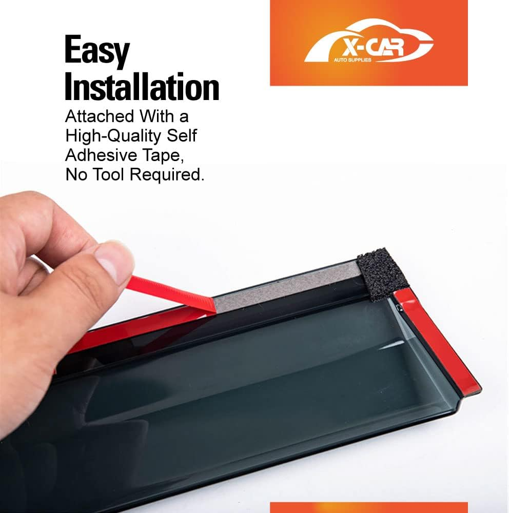 X-CAR Weathershields for Nissan X-Trail Xtrail 2007-2013 T31 Series Car Weather Shields Wind Deflectors Window Sun Visors image number 6