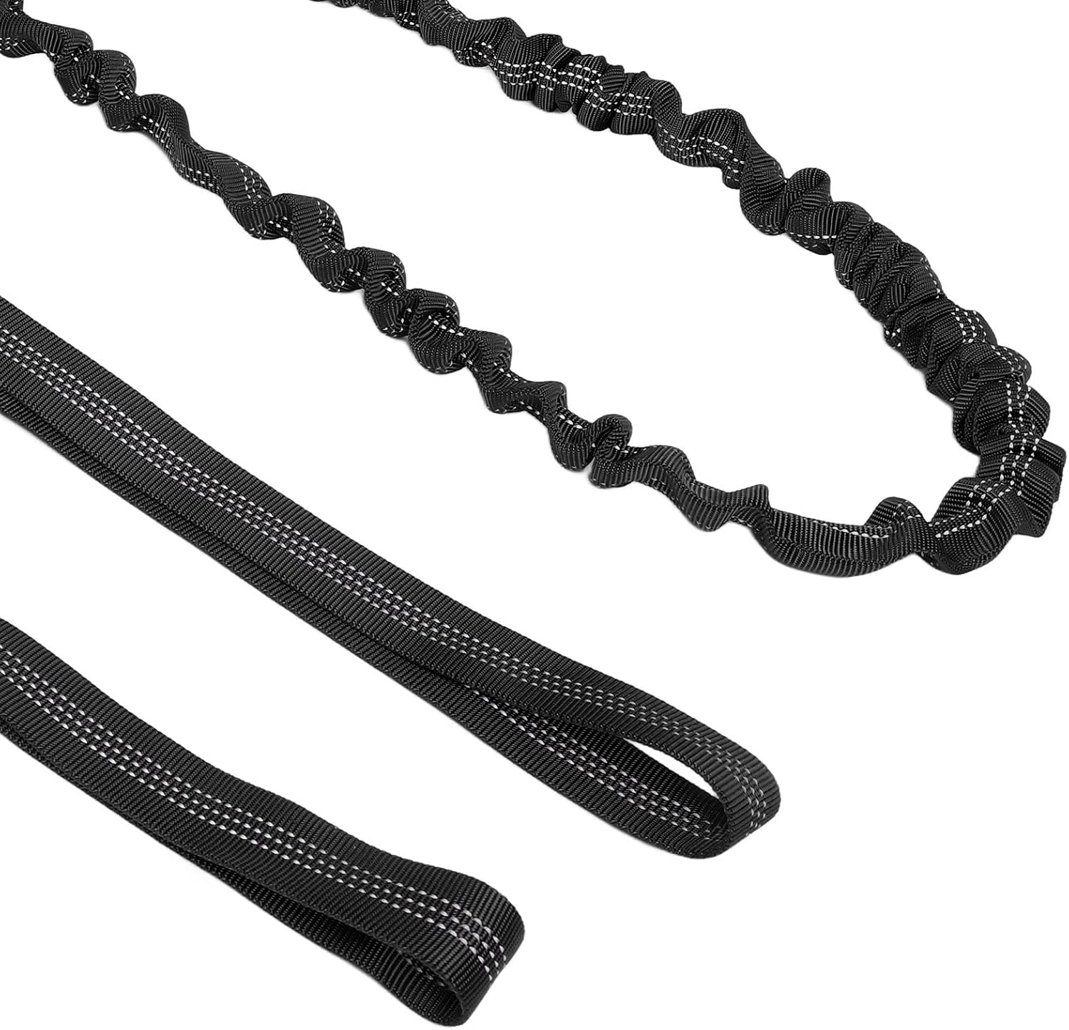 Tow Rope, Outdoor Riding Stretch Cord Flexible Ellastic Child Bike Tow Ropes to Provide Extra Boost for Mountain Kids Bike Trailer (Black)