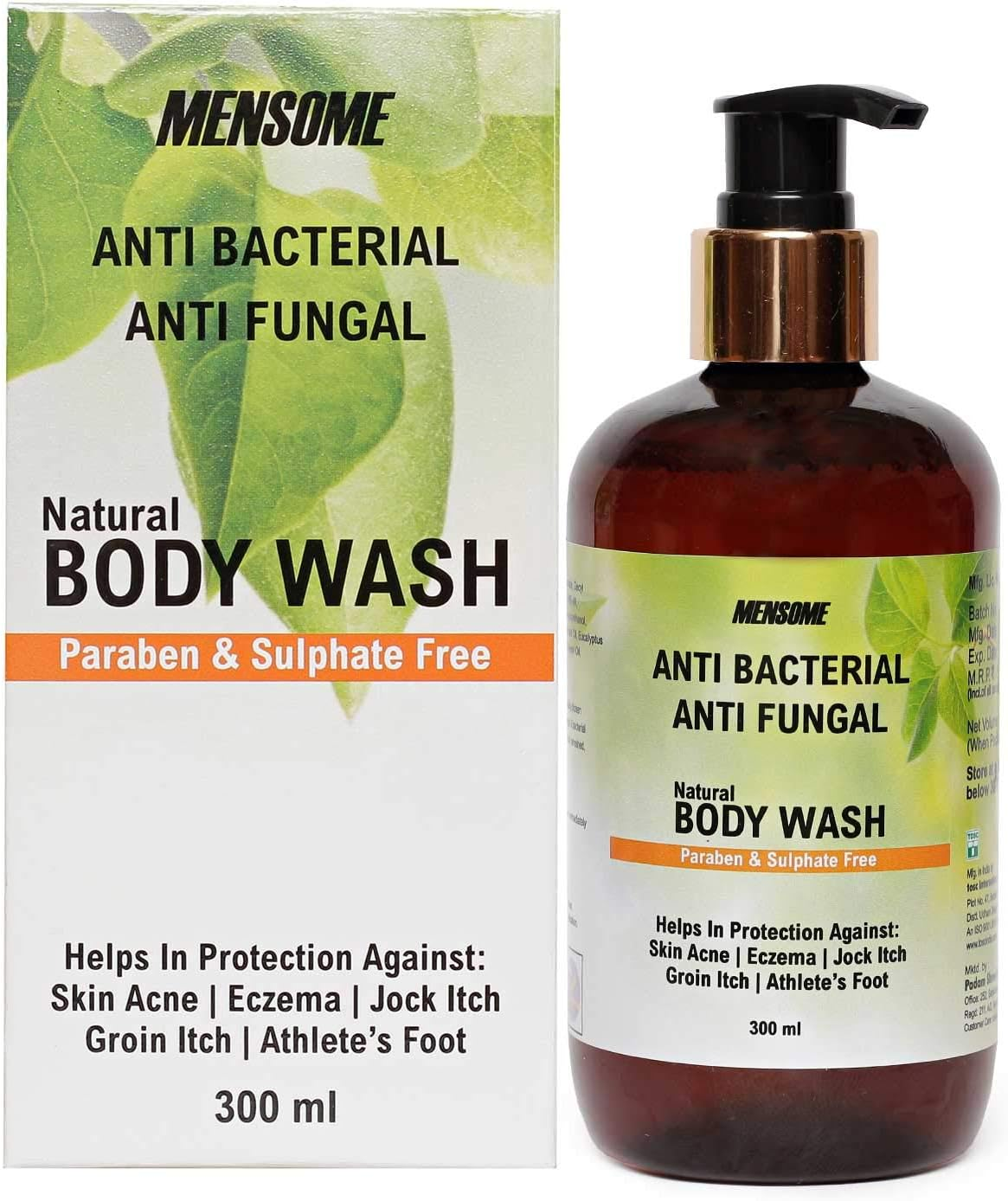 MENSOME anti Bacterial and anti Fungal Body Wash with Apple Cider Vinegar, Oregano Oil, Turmeric Oil and Other Therapeutic Oils and Herbs in 300 Ml image number 4