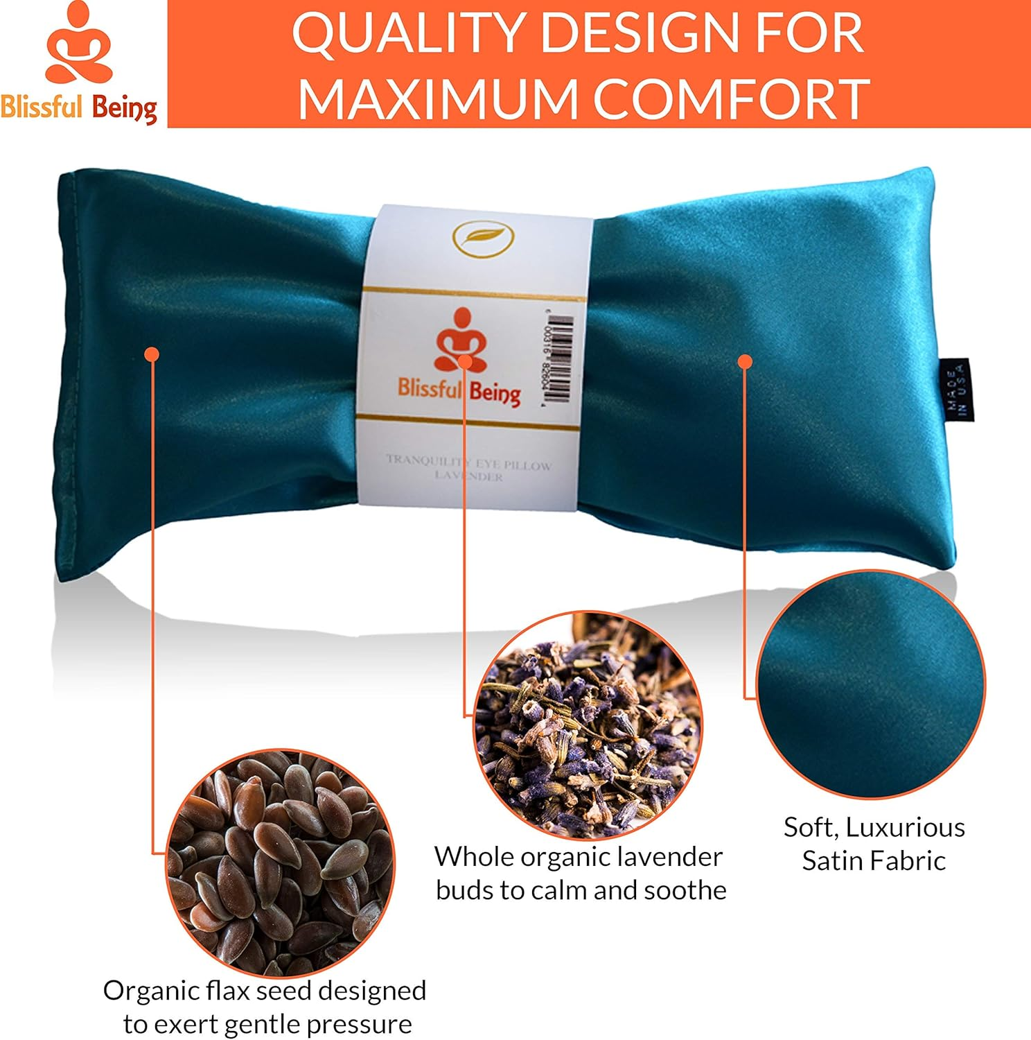 Blissful Being Silk Eye Pillows and Covers Ruby image number 5