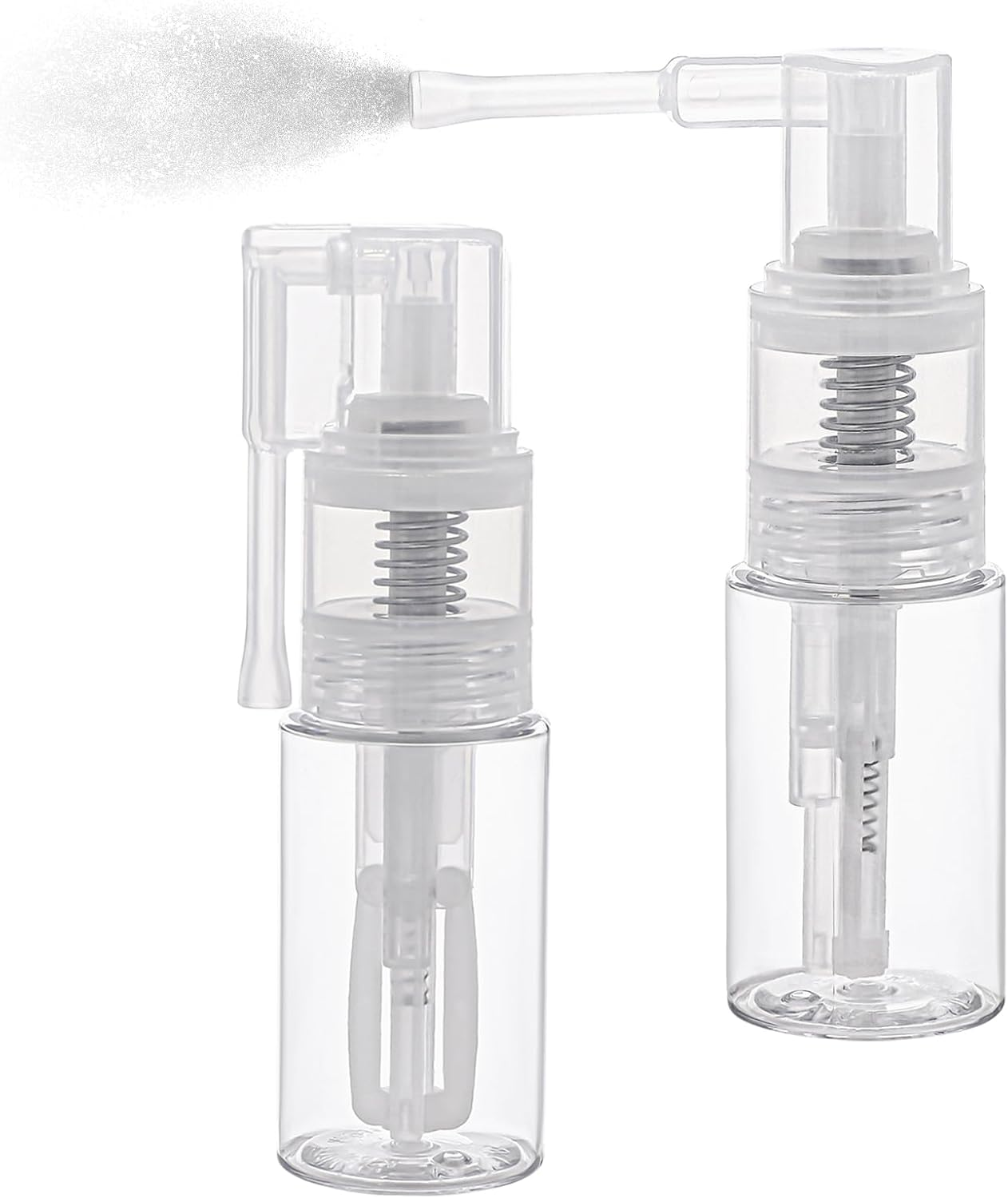 Jeffdad Pack of 2 Glitter Duster Atomiser, 35 Ml, Edible Glitter Spray Bottle, Empty, Multi-Purpose Powder Spray Bottle Made of Transparent Plastic for Cakes, Crafts, Scrapbooking, Card Making image number 3