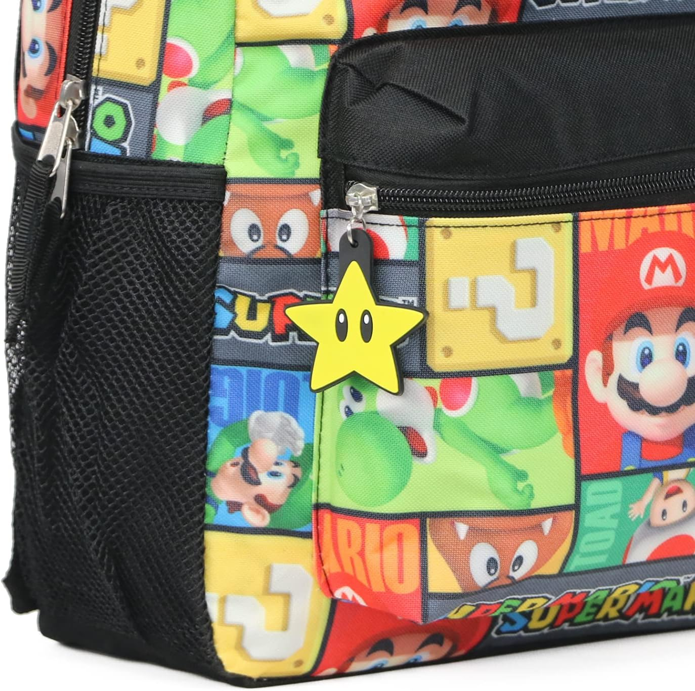 SUPER MARIO 16' Allover Print Character Daypack Backpack image number 4