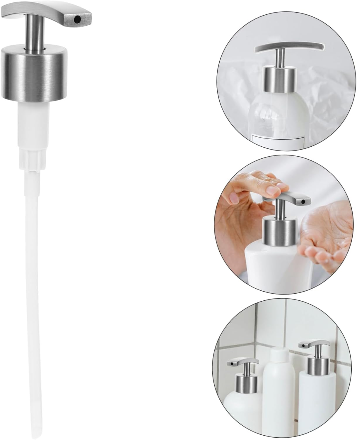 Beatifufu Replacement Pump Head for Travel Bottle Hand Soap Dispenser for Toiletries