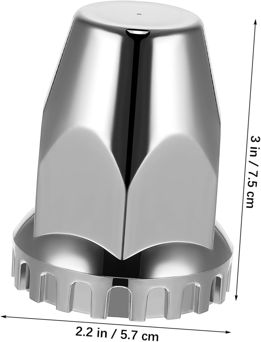 CHILDWEET 20Pcs Spline Lug Nut Covers for Semi Trucks Car Wheel Nut Covers Chrome Trailer Lug image number 4