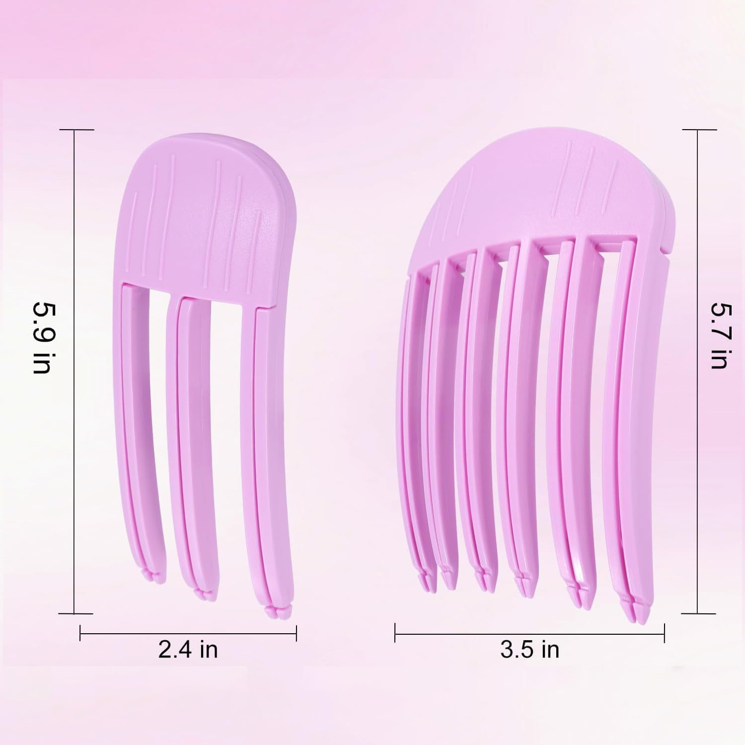 Volumizing Hair Clips, Hair Volume Clips for Fluffy Bangs （Purple）2 Pcs