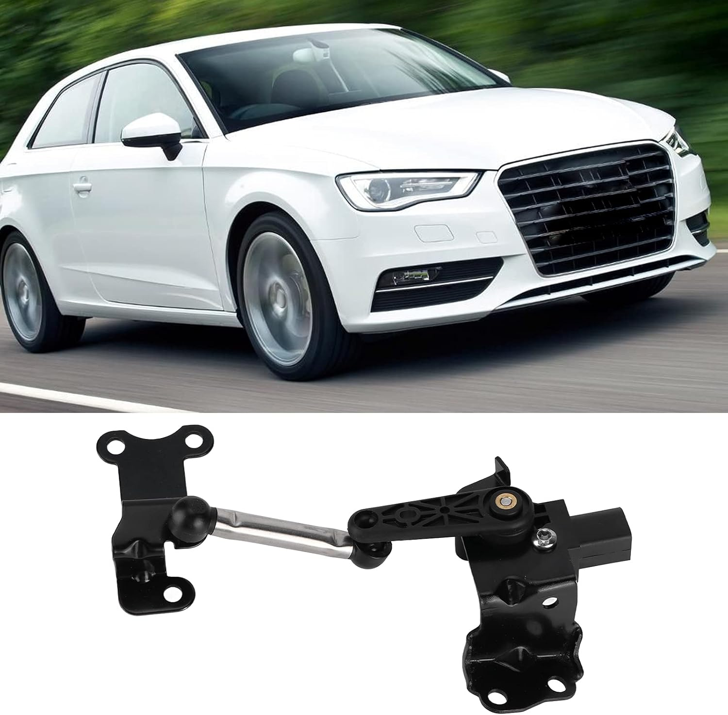 Height Level Sensor, Headlight Level Sensor 1K0941273M 1K0941273L Replacement for Sportback 8PA 2004 2013 image number 3