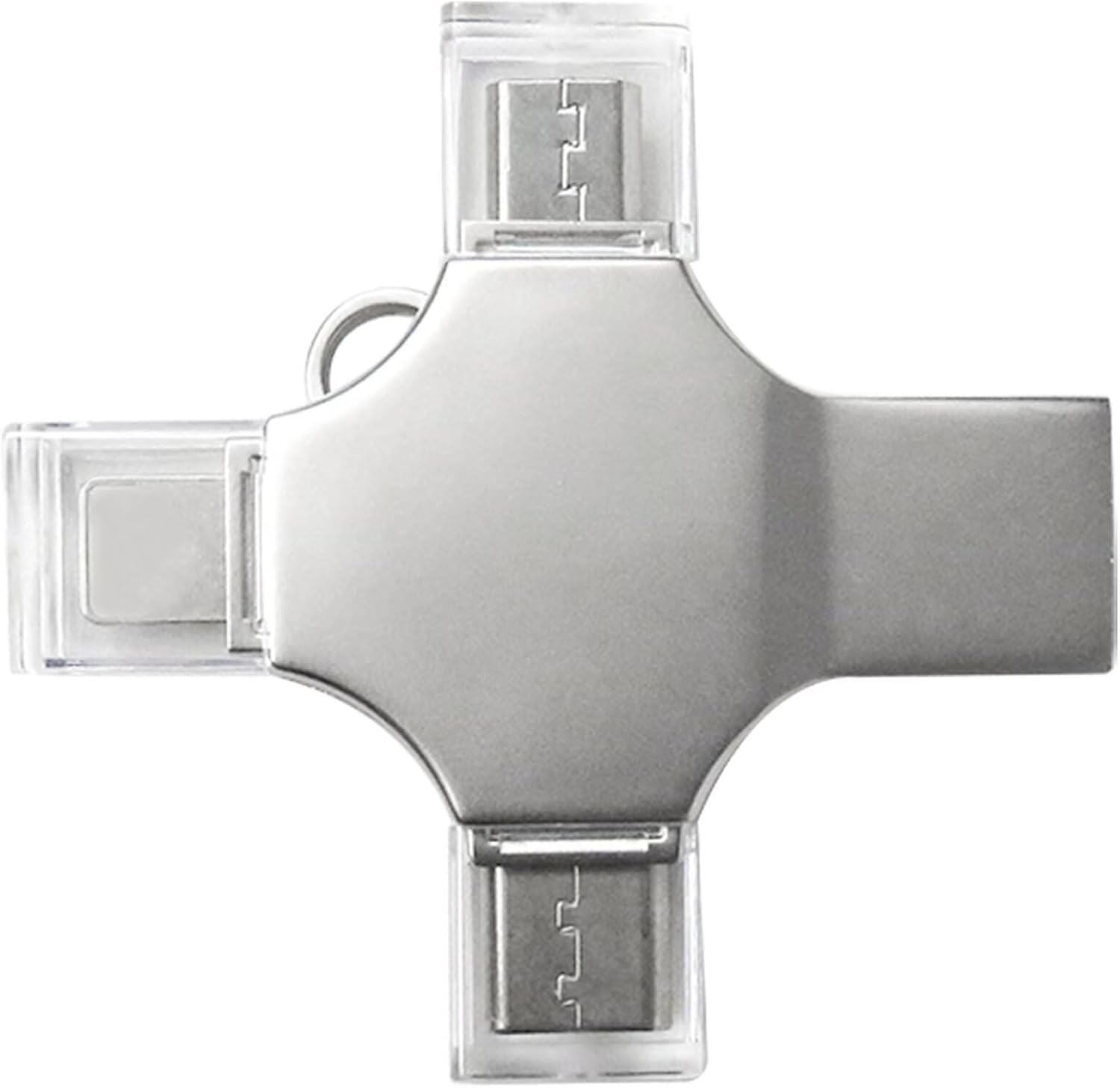 LINGSEE New 64GB 4 in 1 Port USB 3.0 Flash Drive Memory Stick for Ipad Samsung Iphone5/6 Iphone7/8/X Android, Ios, Iphone, Laptop, PC