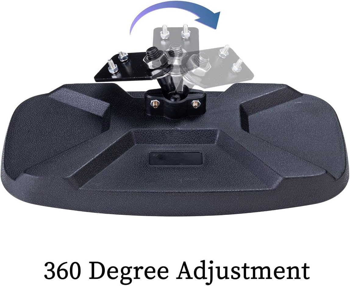 Dicater Center Rear View Mirror Compatible with Polaris Ranger 500 570 900 XP 1000 Xp/Crew 2017-2021 High Definition Convex Rearview Mirrors image number 1