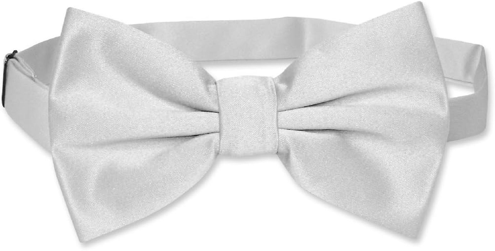 Vesuvio Napoli BOWTIE Solid SILVER GREY Color Men'S Bow Tie Ties Suit Accessories for Tuxedo or Suit image number 1
