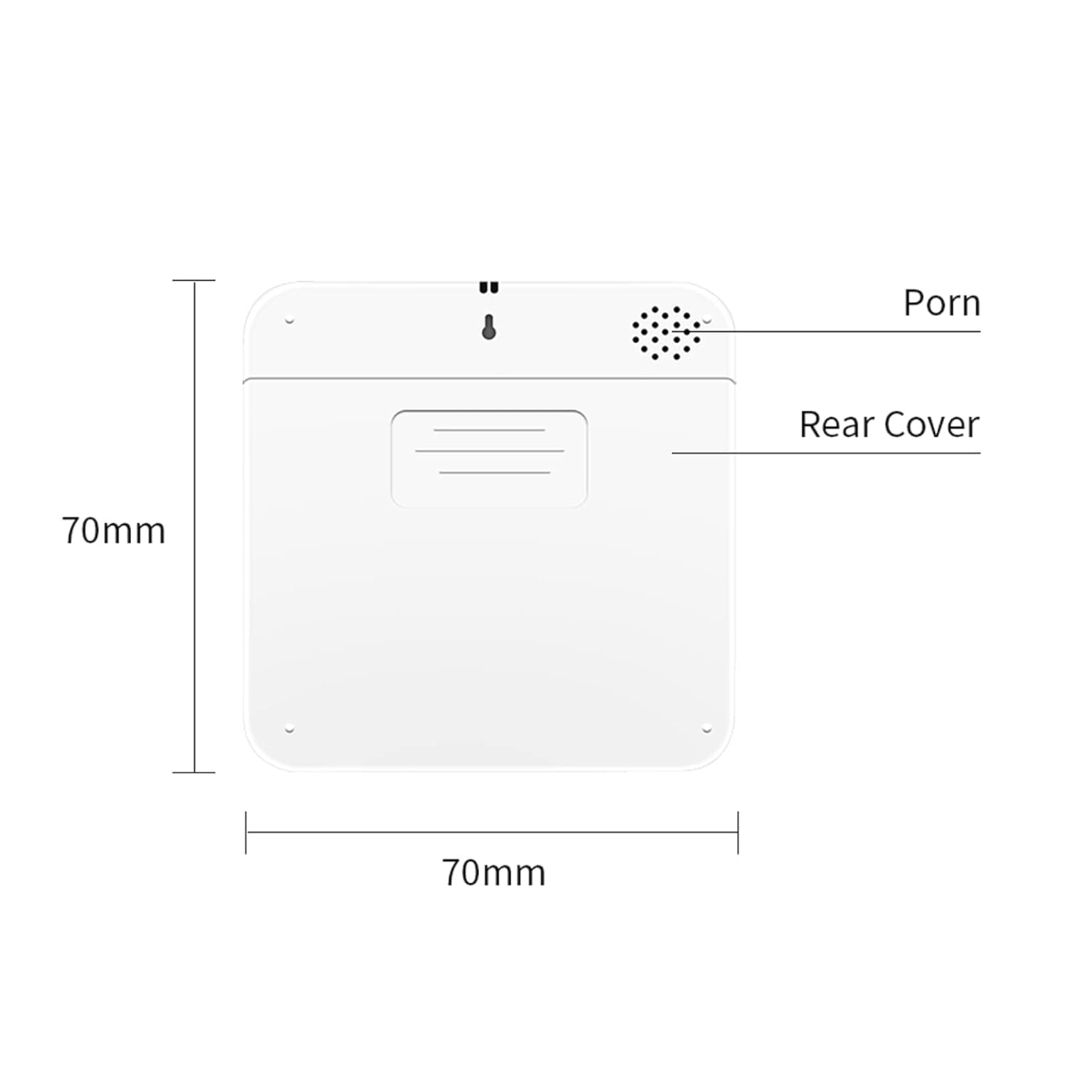 Haofy Real Time Temperature Humidity Sensor, Intelligent Control for Home Office Wine Cellar, App Control, Built-In Battery, App, Linkage Intelligent Equipment for Better Comfort image number 2