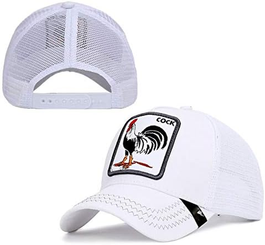 QOHNK Baseball Cap Fashion Unisex Mesh Cap Animal Baseball Hats Men Women Commuting Outdoor Travel Hats