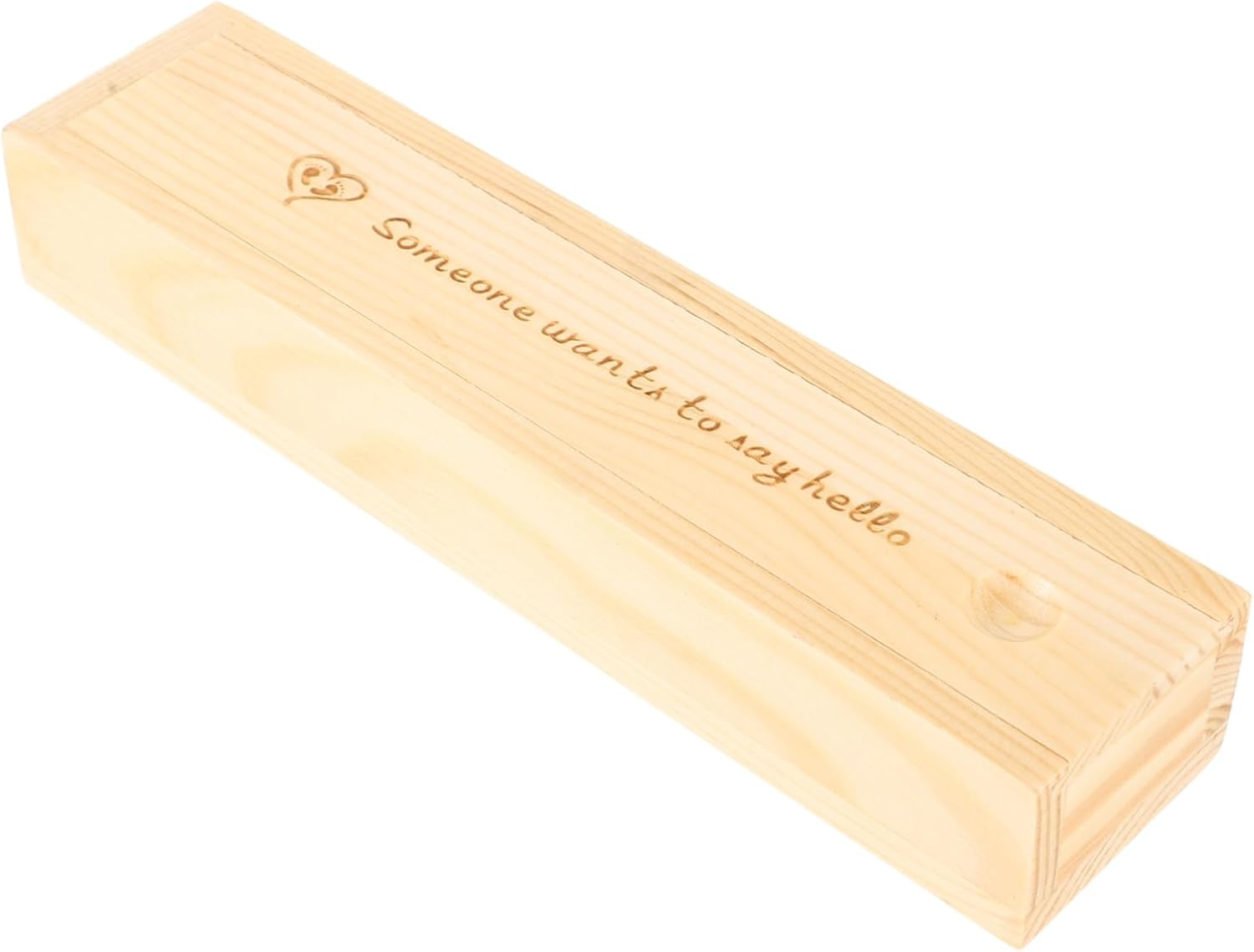 Wooden Pregnancy Test Box Keepsake Storage Decorative Announcement Case for Newborn Elegant Natural Design image number 6