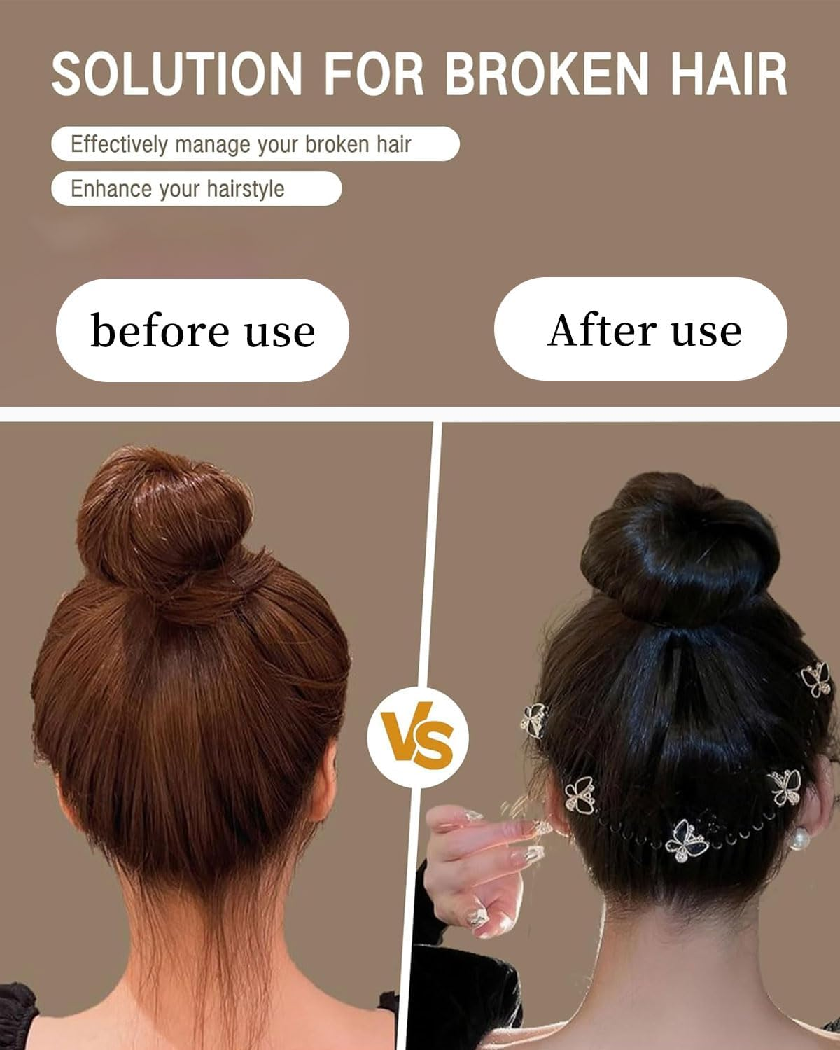 TPZORJX 2 Pieces Hair Pin - French Hair Clips for Women, Vintage Hair Clips, Automatic Large Classic Hair Clips for Fine and Medium Thick Hair image number 2