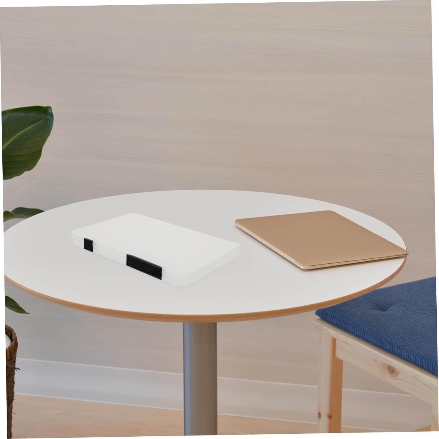 CAXUSD A5 Plastic Document Storage Box Lid, Desk Organiser for Office and Home, Black Slim File Holder for Scrapbook Paper and Magazine Storage image number 3