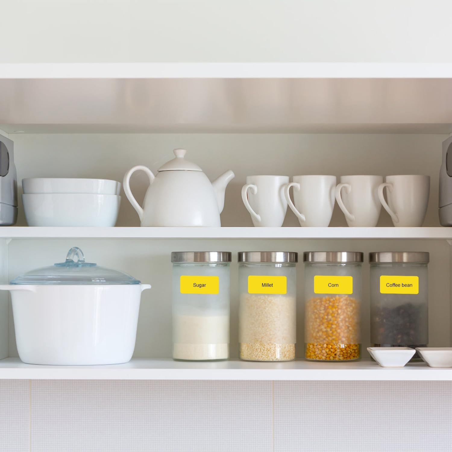 3 Rolls Label Tapes for Phomemo D30 Label Maker, 15Mm X 30Mm Self-Adhesive Label Tape Thermal Sticker Paper Roll for Home Office School Supplies (Yellow) - Blue image number 5