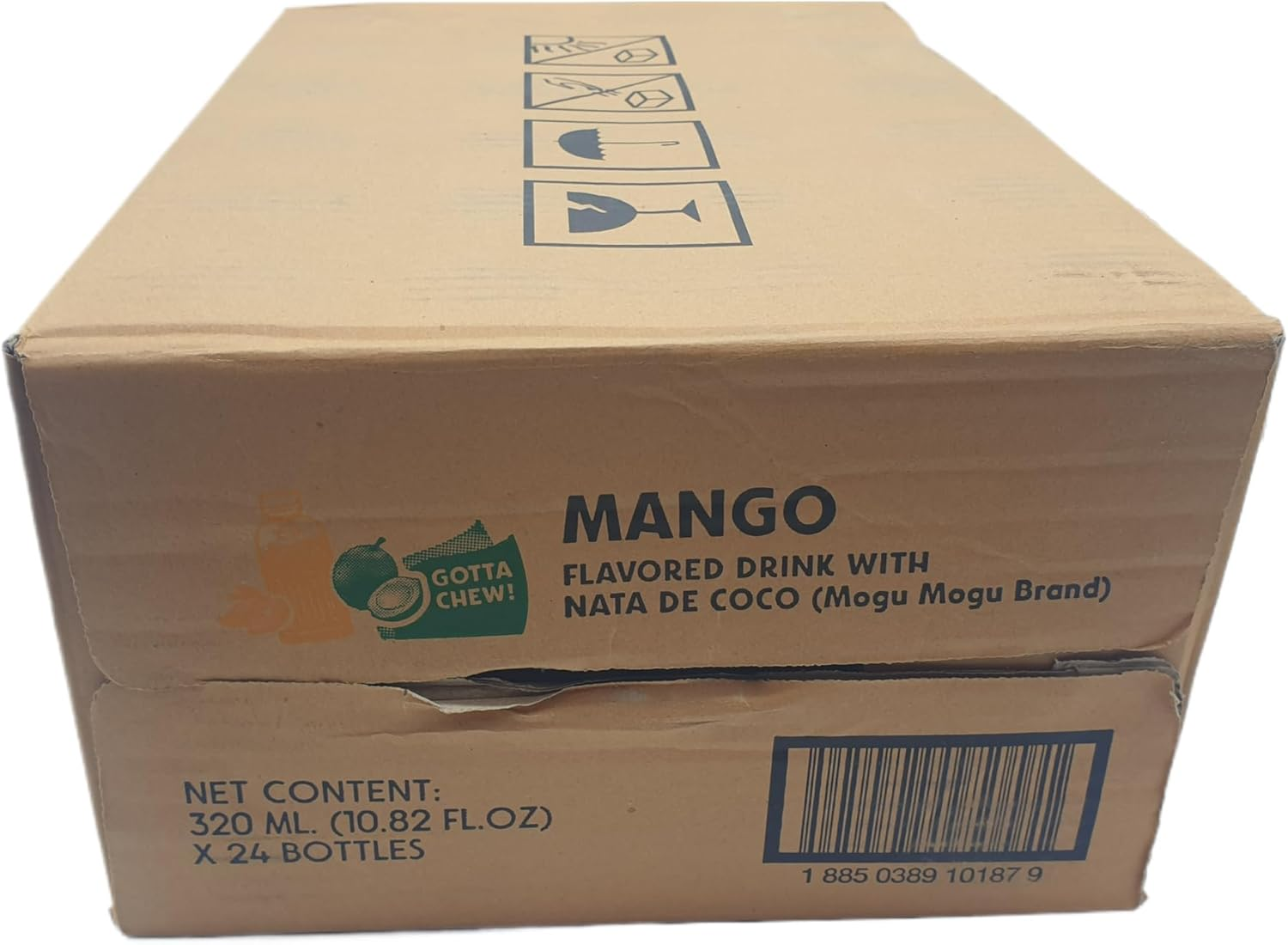 Mogu Mogu Mango Drink W/Nata De Coco 320Ml*24 Carton image number 3