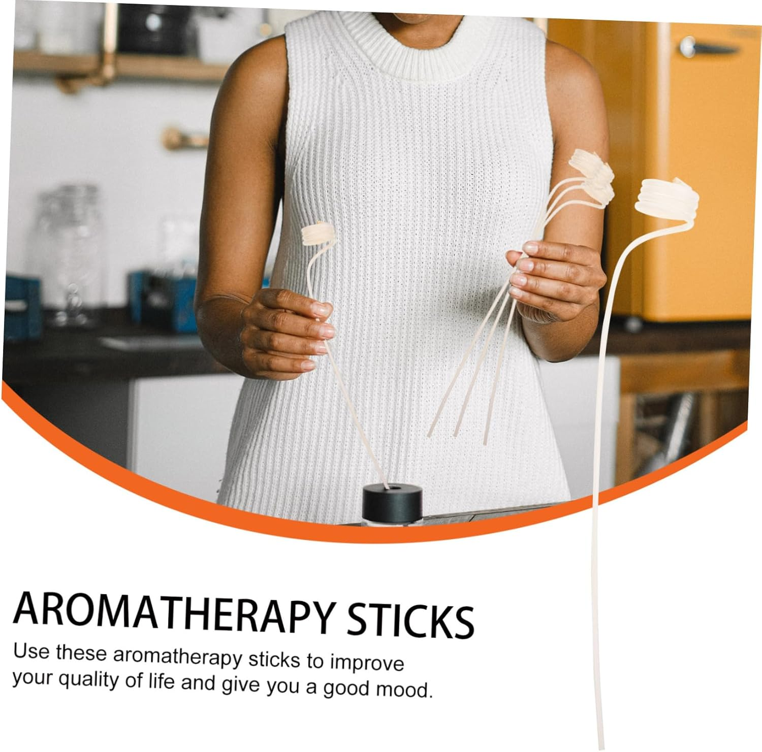 20Pcs Replaceable Aroma Diffuser Sticks Rattan Essential Oil Reed Diffuser Sticks for Home Fragrance Wedding Aromatherapy Household Use image number 1