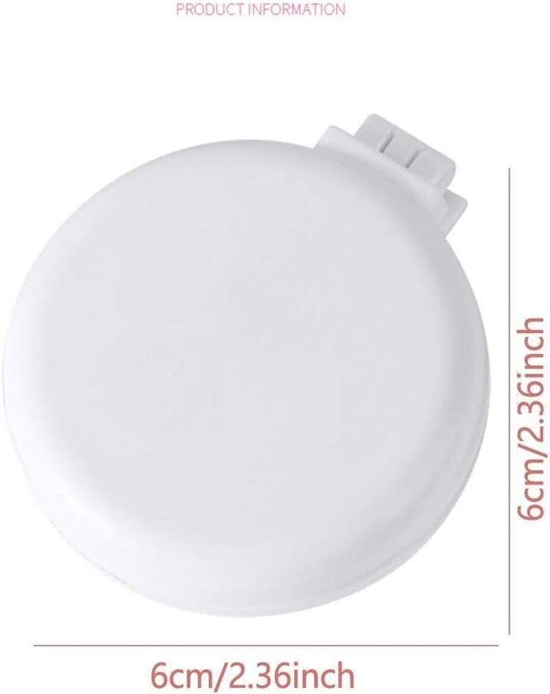 2Pcs Black and Pink Folding Travel Hair Brush with Mirror, round Portable Folding Pocket Hair Brush Mini Hair Massage Compact Mirror with Comb Travel Size for Men Women Styling Tools and Appliances image number 3