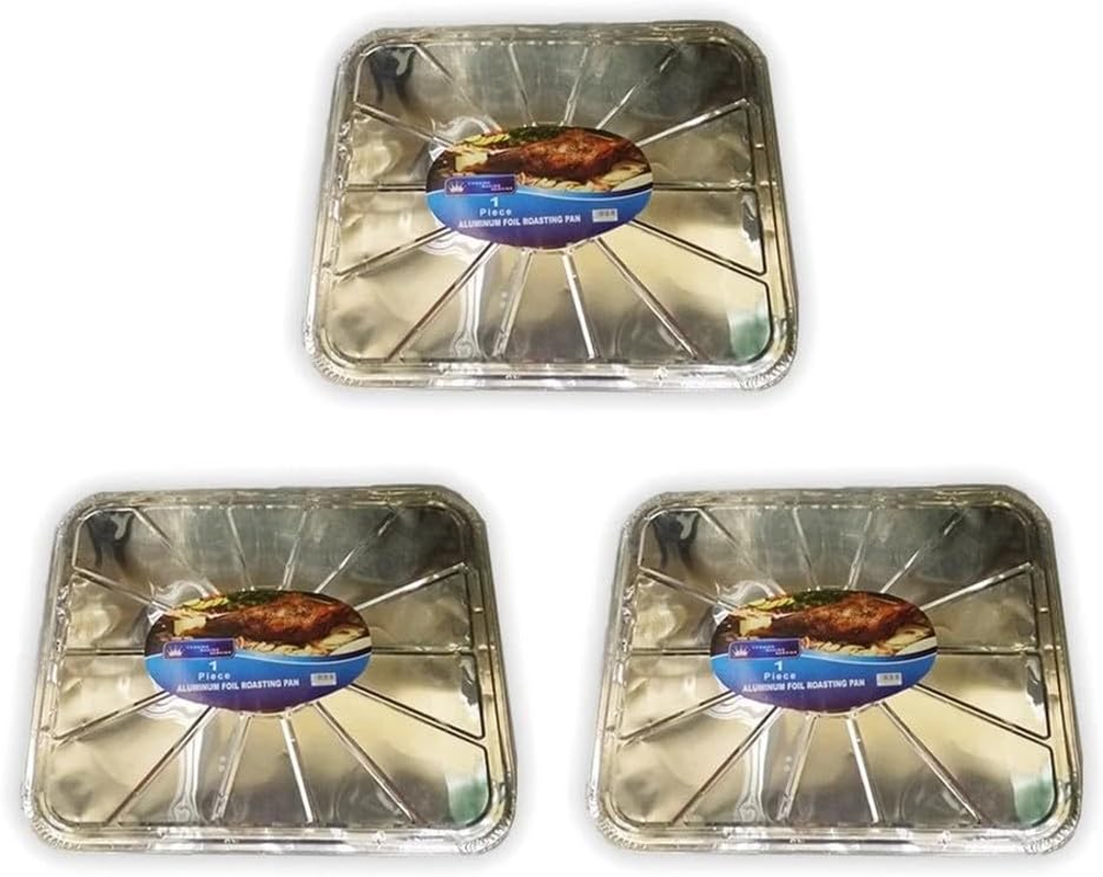 LEDON 40 X 47Cm Oven Liner Foil Tray Non-Stick | Heavy Duty Aluminium Oven Protector for Baking, Roasting, Grilling & Spill Control (1) image number 1