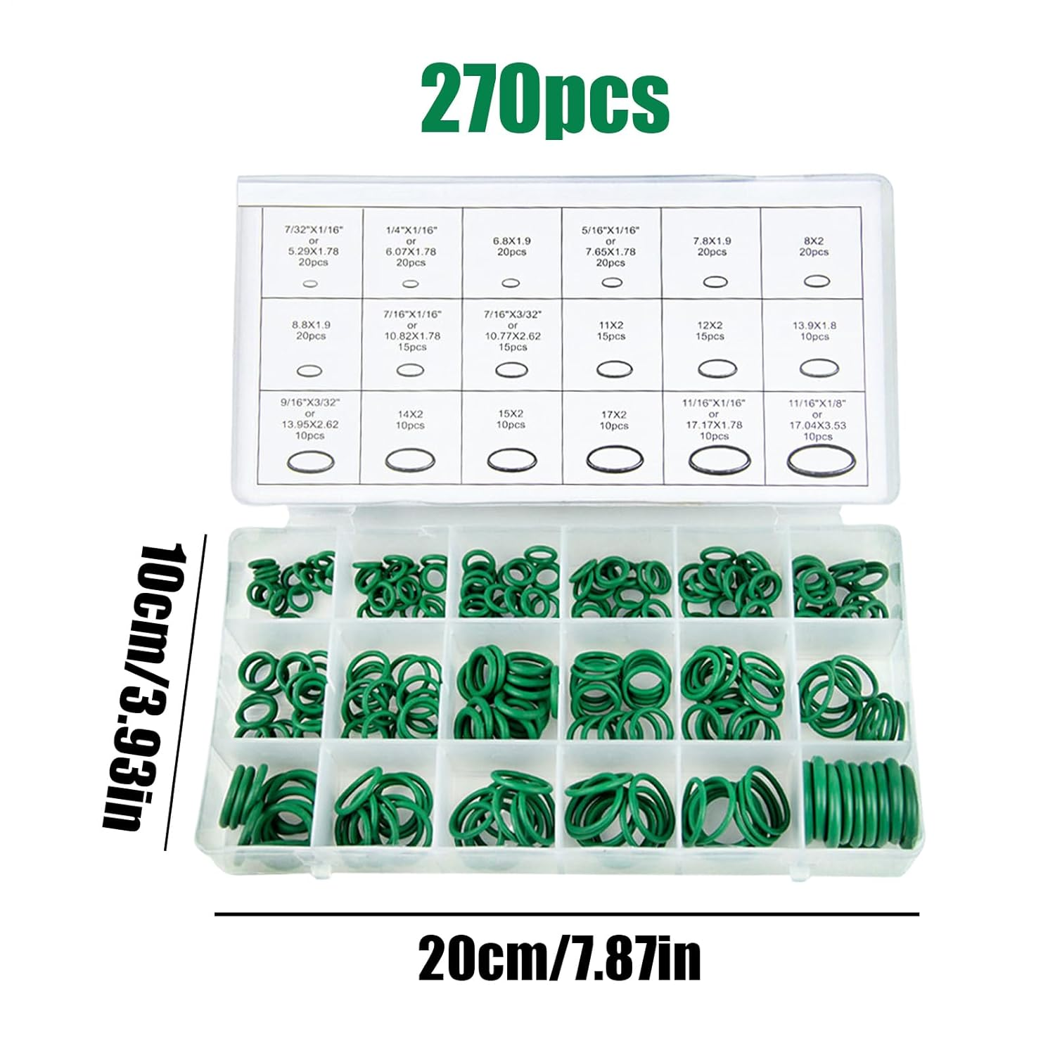 Small O Rings,Rubber AC Service Kit | Compressor Seal for HVAC Vacuum Car Inverter Conditioner Engine Airbrush Home Users Business Users Professionals RV Manifold image number 5