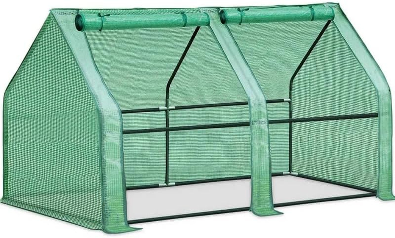 Greenhouse Flower Garden Shed with Frame and PE Cover Tunnel 120Cm image number 4