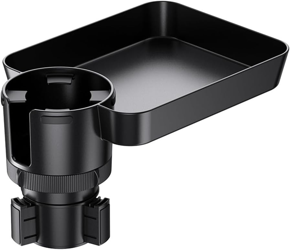 Portable Car Seat Tray Table with Cup Holder,Rotating Food & Drinks Tray for Car Travel & Road Trips image number 3
